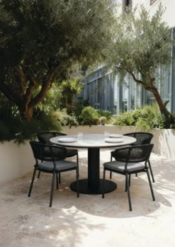 barths Porto runder Dining-Tisch Ø 150 cm - Anthrazit