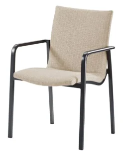 barths Positano – Dining-Sessel Anthrazit & Beige