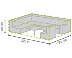 barths Profi-Schutzhülle für Lounge-Gruppen groß 3200x2750x800 mm
