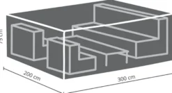 barths Profi-Schutzhülle für Lounge-Gruppen, groß, 3000x2000x750 mm