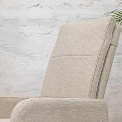 barths Riga – Relaxsessel mit Fußhocker Sand