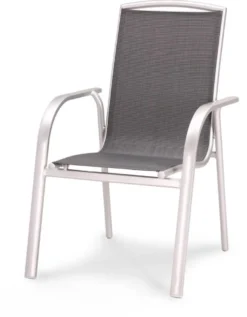 barths Stapelsessel Palermo silber/anthrazit