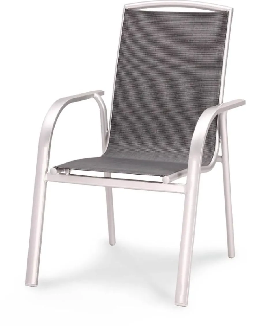 barths Stapelsessel Palermo silber/anthrazit
