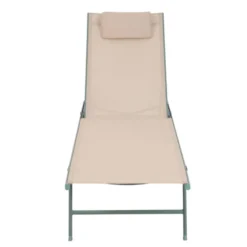 barths Travis Liegestuhl – Grün-Beige