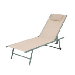 barths Travis Liegestuhl – Grün-Beige