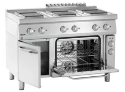 Bartscher Elektroherd 700 mit Elektrobackofen und Unterschrank