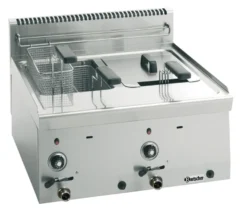 Bartscher Gas-Fritteuse 600 Imbiss 2 x 8L - Tischgerät