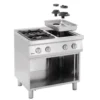 Bartscher Gasherd Serie 700 Classic mit offenem Unterbau, 4 Flammen - Standgerät