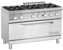 Bartscher Gasherd Serie 700 Classic, 6 Flammen - Standgerät, Backofen (B)1050mm