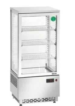 Bartscher Mini-Kühlvitrine 78L, Edelstahl