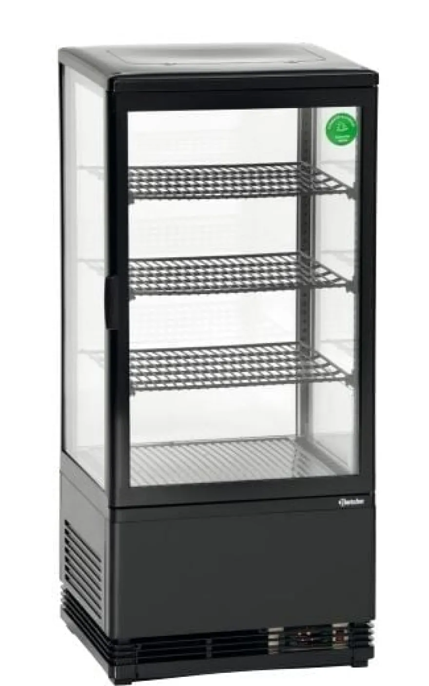 Bartscher Mini-Kühlvitrine 78L, schwarz