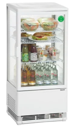Bartscher Mini-Kühlvitrine 78L, weiß
