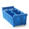 Besteckkorb 8 Faecher Kunststoff blau