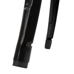 Bolero Bistro Bartisch mit Holzplatte schwarz