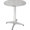 Bolero Bistrotisch Ø600 mm Edelstahl, 1 Bein