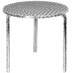 Bolero Bistrotisch Ø600 mm Edelstahl, 3 Beine