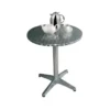 Bolero Bistrotisch Ø800 mm Edelstahl, 1 Bein