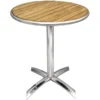 Bolero Bistrotisch Ø600 mm Eschenholz, klappbar, 1 Bein