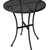Bolero Bistrotisch Ø600 mm, Stahl schwarz, schlankes Design