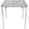 Bolero Bistrotisch 700x700 mm Edelstahl, 4 Beine