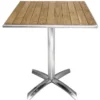 Bolero Bistrotisch 600x600 mm Eschenholz, klappbar, 1 Bein