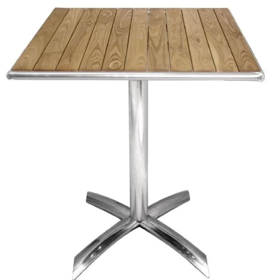 Bolero Bistrotisch 600x600 mm Eschenholz, klappbar, 1 Bein