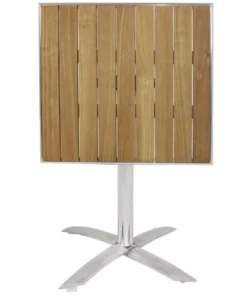 Bolero Bistrotisch 600x600 mm Eschenholz, klappbar, 1 Bein