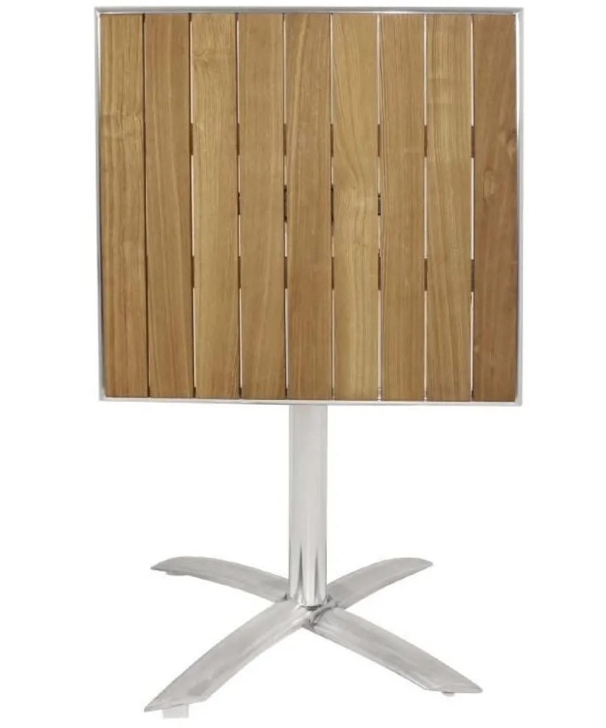 Bolero Bistrotisch 600x600 mm Eschenholz, klappbar, 1 Bein