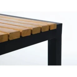Bolero Stahl- und Akazienholz Barhocker - 2 Stück