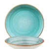 Bonna Premium Porcelain Aura Aqua Gourmet Teller tief 20 cm, hellblau