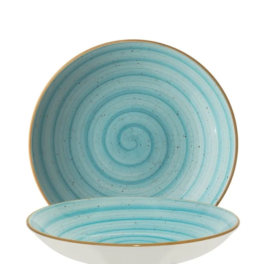 Bonna Premium Porcelain Aura Aqua Bloom Teller tief 25cm