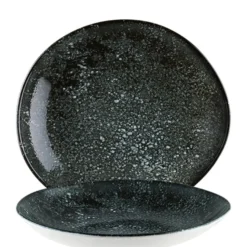 Bonna Premium Porcelain Cosmos Black Vago Teller tief 26 cm, schwarz