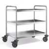 B.PRO Servierwagen SW 6 x 4-3, Kunststoffrollen