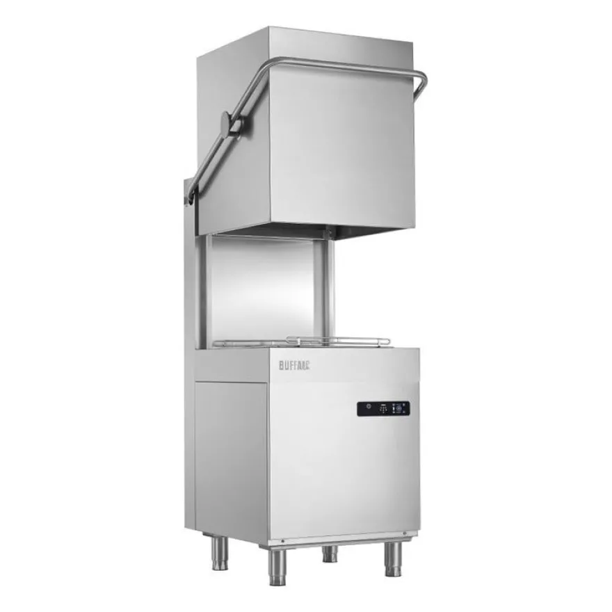 Buffalo Digital-Durchschubgeschirrspüler mit Ablaufpumpe 9,7 kW Dreiphasen