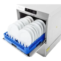 Buffalo Digitale Untertischspülmaschine mit Ablaufpumpe 500mm Korb 5,5 kW Dreiphasenanschluss