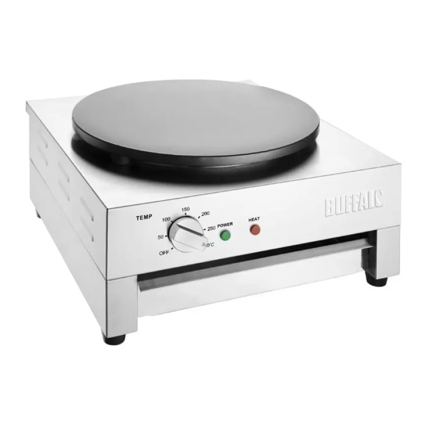 Buffalo Elektro-Crêpes-Eisen - 1 Kochplatte Ø 400 mm
