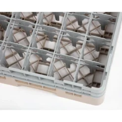 Cambro Gläserspülkorb beige mit 25 Fächern max Glashöhe 13,3cm