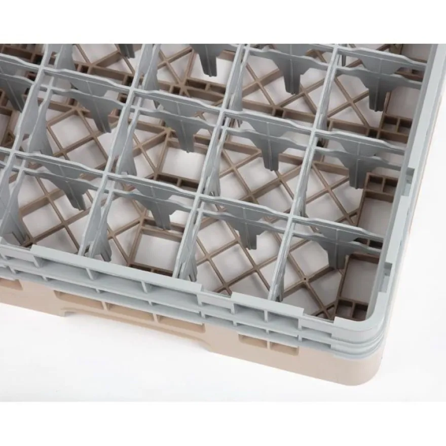 Cambro Gläserspülkorb beige mit 25 Fächern max Glashöhe 13,3cm