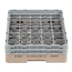 Cambro Gläserspülkorb beige mit 25 Fächern max Glashöhe 13,3cm