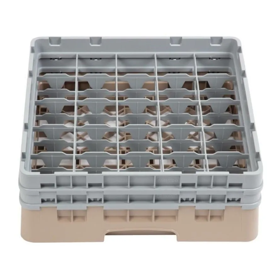 Cambro Gläserspülkorb beige mit 25 Fächern max Glashöhe 13,3cm