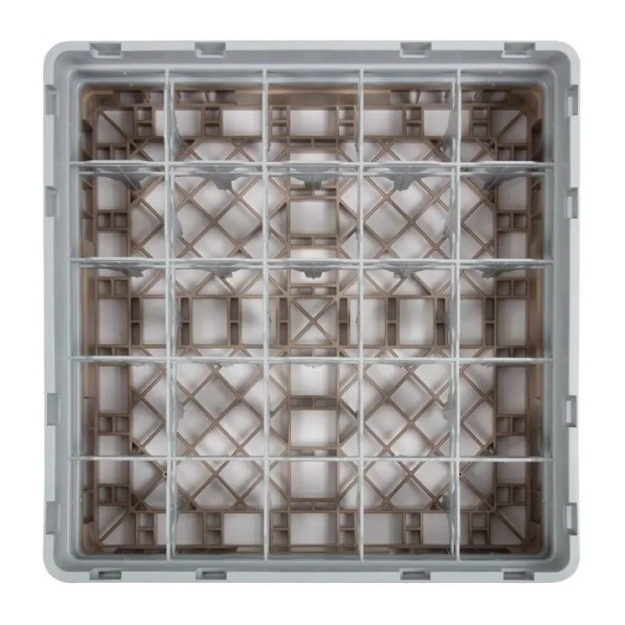 Cambro Gläserspülkorb beige mit 25 Fächern max Glashöhe 13,3cm