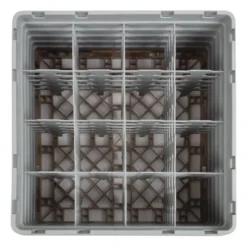 Cambro Gläserspülkorb beige mit 16 Fächern max Glashöhe 25,7cm