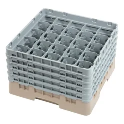 Cambro Gläserspülkorb beige mit 25 Fächern max Glashöhe 25,7cm