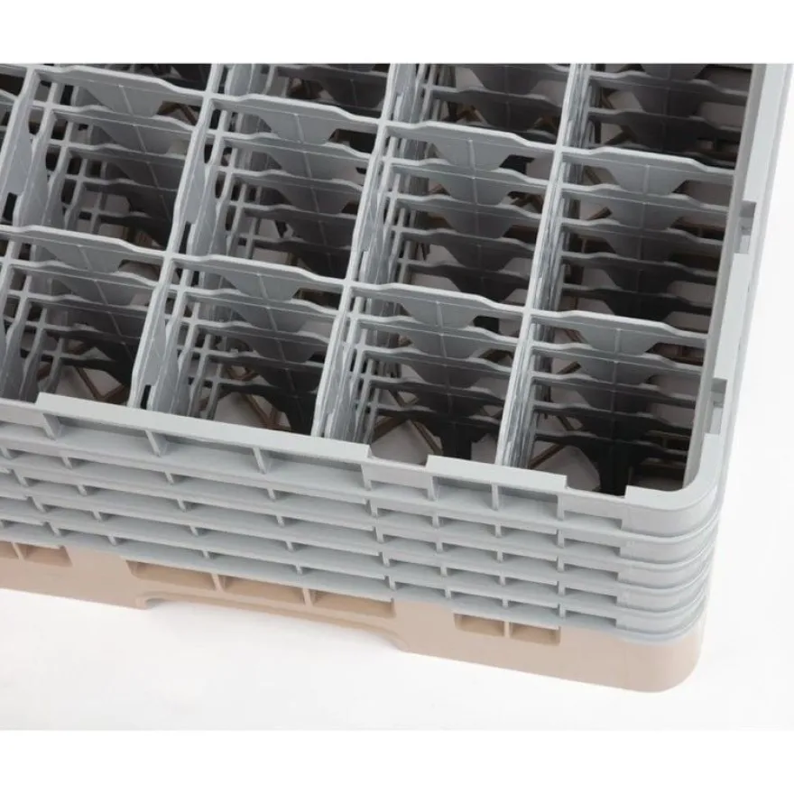 Cambro Gläserspülkorb beige mit 25 Fächern max Glashöhe 25,7cm