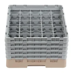 Cambro Gläserspülkorb beige mit 25 Fächern max Glashöhe 25,7cm