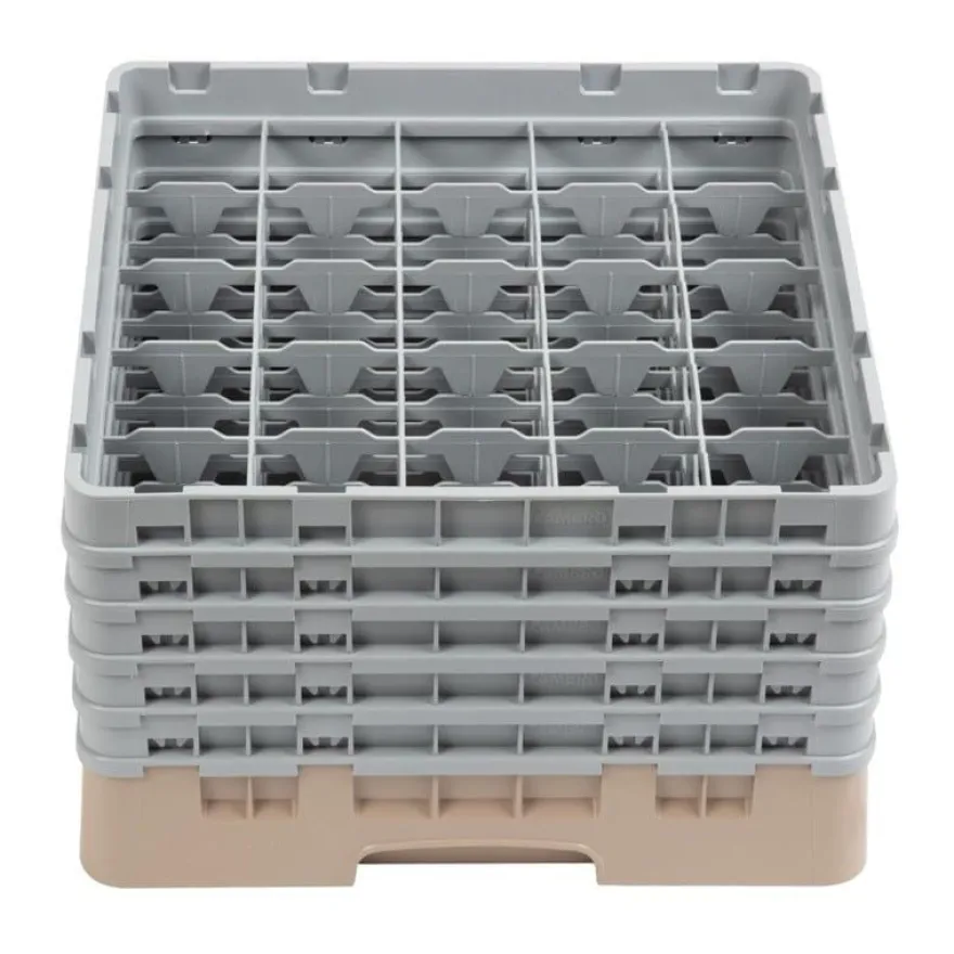 Cambro Gläserspülkorb beige mit 25 Fächern max Glashöhe 25,7cm