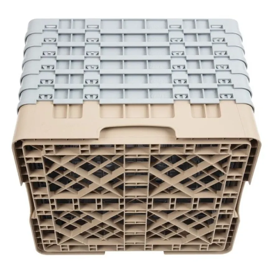 Cambro Gläserspülkorb beige mit 36 Fächern max Glashöhe 29,8cm