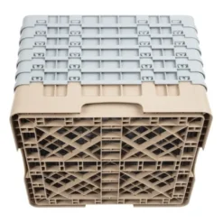 Cambro Gläserspülkorb beige mit 36 Fächern max Glashöhe 29,8cm