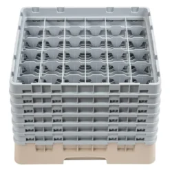 Cambro Gläserspülkorb beige mit 36 Fächern max Glashöhe 29,8cm