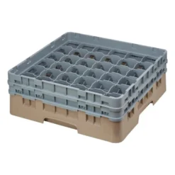 Cambro Gläserspülkorb beige mit 36 Fächern max Glashöhe 13,3cm